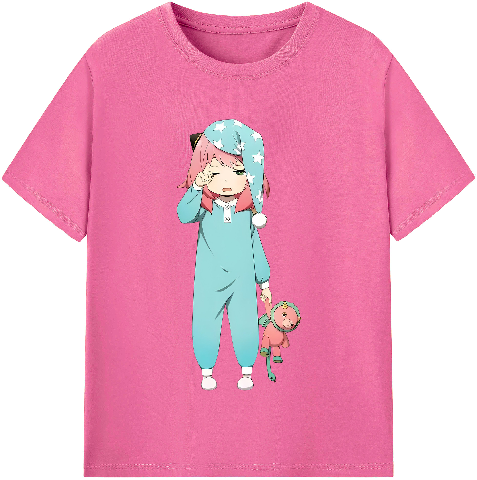 （画像用） SPY×FAMILY间谍家家酒 レディースカジュアルプリントTシャツ（綿100％）